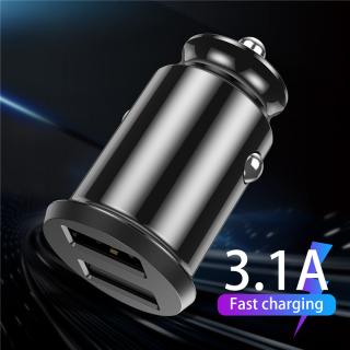 Lovebay Mini Car Charger Adapter Dual USB Ports 3.1A Fast Grain Charge_1